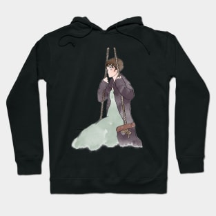 Elizabeth on a solitary swing Hoodie